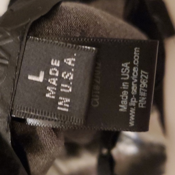 New with tags House of Widow stretchy velvet Bikini top size L - Picture 8 of 10